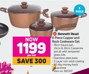 Bennett Read 6 Piece Copper And Rock Cookware Set-Per Set