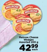 Melrose Cheese Wedges Assorted-200g Each