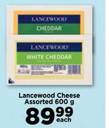 Lancewood Cheese Assorted-600g Each