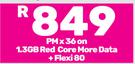 2 x Apple iPhone 12 64GB Smartphone-On 1.3GB Red Core More Data + Flexi 80