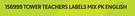 Tower Teachers Labels Mix PK English 156999-Each