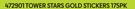 Tower Stars Gold Stickers 175PK 472901-Each
