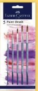Faber Castell Flat Brush Set Of 5 Sizes 6, 8, 12, 14, 16-Per Set