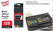 Faber Castell Black Edition Pencils-Per 12 Pack