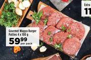 Gourmet Wagyu Burger Patties-4 x 100g Per Pack