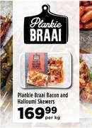 Plankie Braai Bacon & Halloumi Skewers-Per Kg