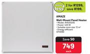Amaze Wall Mount Panel Heater AH420ZAS-For 2