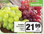 Freshline Red Or White Grapes-500g Per Punnet