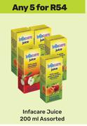 Infacare Juice Assorted-For 5 x 200ml