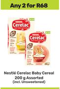 Nestle Cerelac Baby Cereal Assorted-For 2 x 200g
