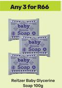 Reitzer Baby Glycerine Soap-For 3 x 100g