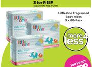 Little One Fragranced Baby Wipes-For 3 x 80 Pack