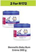Bennetts Baby Bum Creme-For 2 x 300g