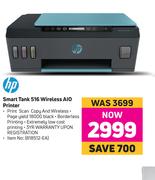HP Smart Tank 516 Wireless AIO Printer