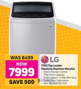 LG 17kg Top Loader Washing (Machine Metallic)