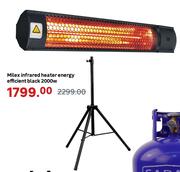 Milex Energy Efficient Black 2000W Infrared Heater