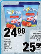 Danone Nutriday Low Fat Yoghurt(Selected)-1Kg Each
