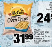 McCain Crispy Oven Chips(Crinkle Cut,Steakhouse,Texan Barbeque Or Sea Salt & Pepper)-750g Each