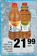 Spar 100% Fruit Juice Blend(Selected)-1.5Ltr Each