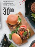 Spar Freshline Hamburger Or Hot Dog Rolls-For 2 x 6s