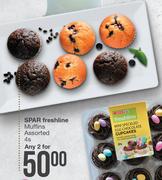 Spar Freshline Muffins Assorted-For 2 x 4s