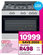 Defy 5-Burner New York Series Gas Cooker