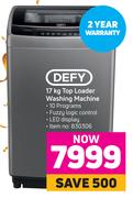 Defy 17Kg Top Loader Washing Machine