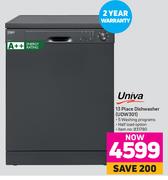 Univa 13 Place Dishwasher UDW301