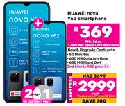 2 x Huawei Nova Y62 Smartphone-On 1.3GB Red Top Up Core More Data