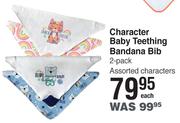 Character Baby Teething Bandana Bib (2-Pack)- Each