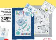 Character Baby Camp Cot Comforters With Pillow- Each