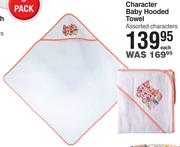 Character Baby Hooded Towel- Each