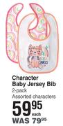 Character Baby Jersey Bib (2-Pack)- Each