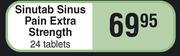 Sinutab Sinus Pain Extra Strength-24 Tablets