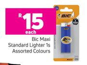 Bic Maxi Standard Lighter 1s Assorted Colours-Each