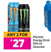 Monster Energy Drink Assorted-For 2 x 500ml