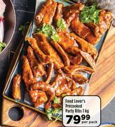 Food Lover's Precooked Party Ribs-1Kg Per Pack