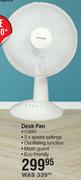 Elektra Comfort Desk Fan