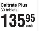 Caltrate Plus 30 Tablets-Each