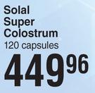 Solal Super Colostrum 120 Capsules