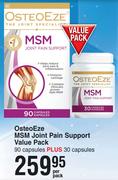 OsteoEze MSM Joint Pain Support Value Pack 90 Capsules Plus 30 Capsules-Per Pack