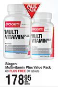 Biogen Multivitamin Plus Value Pack 60 Plus Free 30 Tablets-Per Pack