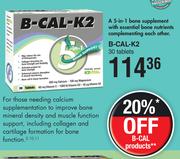 B-Cal-K2 30 Tablets