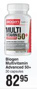 Biogen Multivitamin Advanced 50+ 30 Capsules