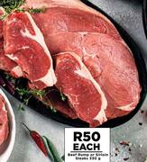 Beef Rump Or Sirloin Steaks-330g Each
