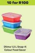Otima 1.2L Snap It Colour Food Saver-For 10