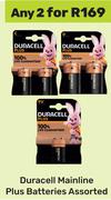 Duracell Mainline Plus Batteries Assorted-For Any 2