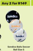 Sondico Balls Soccer Ball Size 5-For Any 2