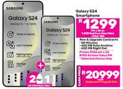 2 x Samsung Galaxy S24 Smartphone-On 1.3GB Red Core More Data + Flexi 150