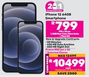 2 x Apple iPhone 12 64GB Smartphone-On 1.3GB Red Core More Data + Flexi 80